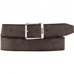 BOSS Gürtel Joni 50419/030 Mittelgrau, Breite ca. 3,5 cm