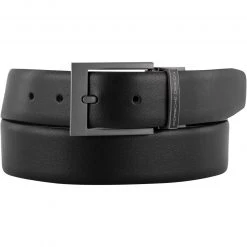 PORSCHE DESIGN Gürtel 5030/002 Wendegürtel schwarz-braun, Breite ca. 3,5 cm, Kürzbar, Schwarz-dunkelbraun