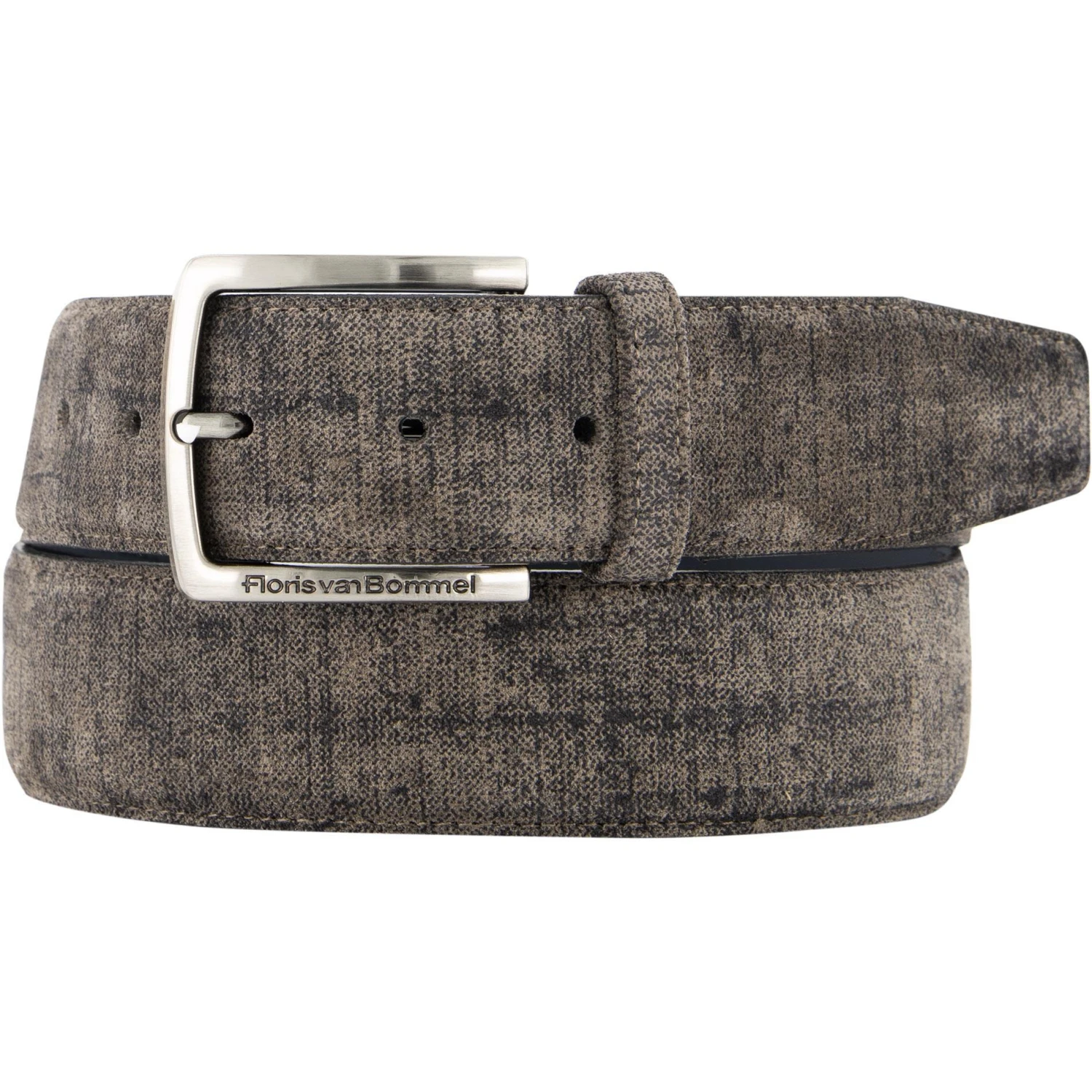 Floris van Bommel Gürtel 75204/34 Greige, Breite ca. 4 cm, Kürzbar, Dunkelgrau