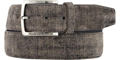 Floris van Bommel Gürtel 75204/34 Greige, Breite ca. 4 cm, Kürzbar, Dunkelgrau – Bild 2