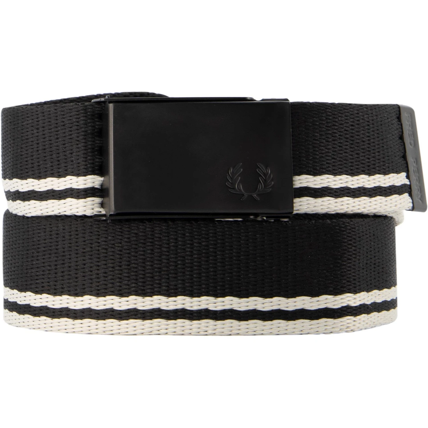 Fred Perry Gürtel BT9460/102 Schwarz-weiß, Breite ca. 3,5 cm, Schwarz