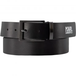 KARL LAGERFELD Gürtel 815300/0/512430/990 Schwarz, Breite ca. 3,5 cm