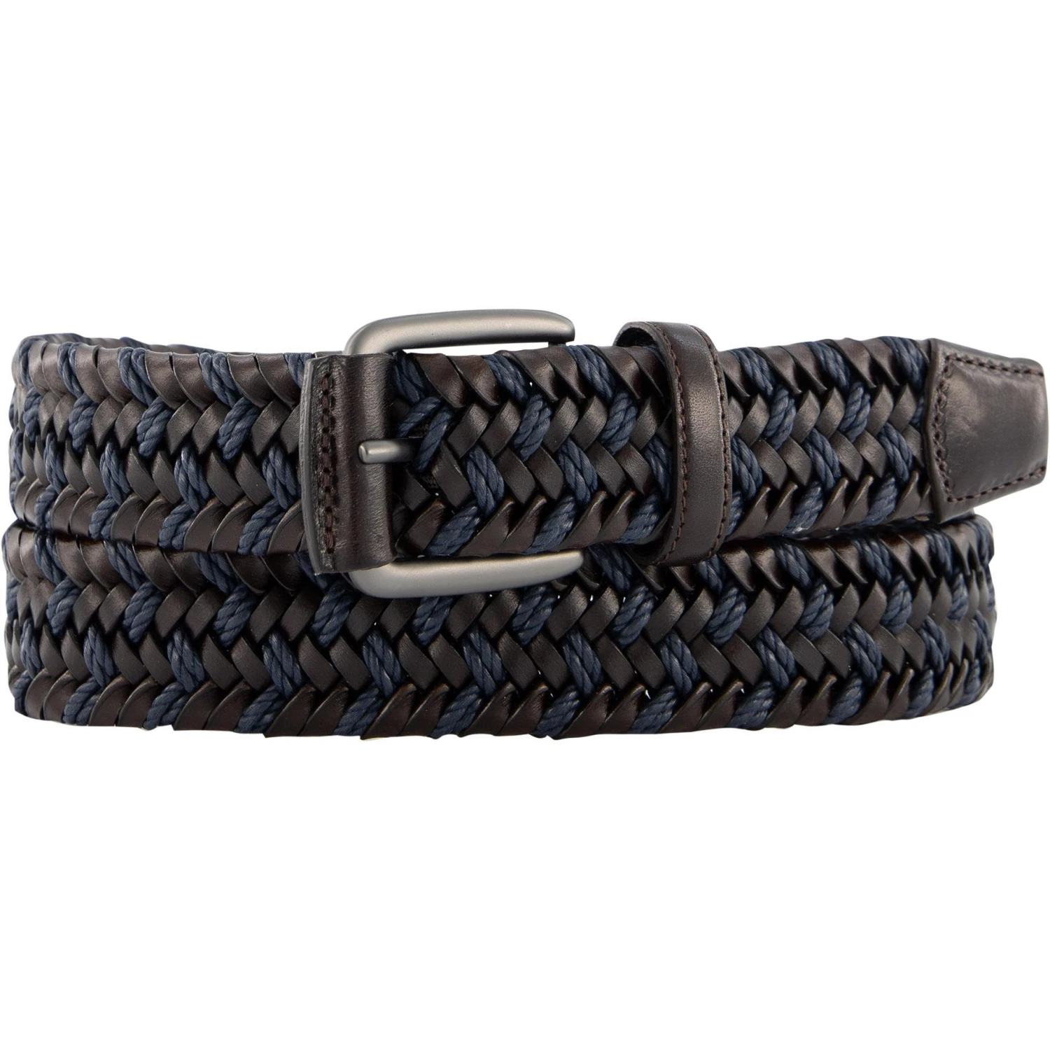 BOGGI MILANO Gürtel BO21A0446/03 Braun-blau, Ca. 3,5 cm