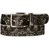 Floris van Bommel Gürtel 75191/23 Schwarz-weiß, Breite ca. 4 cm, Weiß