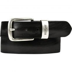 Replay Gürtel AM2620.000.A3007/098 Schwarz, Breite ca. 3,5 cm