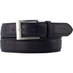 Lindenmann Gürtel 1000594/040 Marine, Breite ca. 3,5 cm