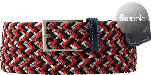 Lindenmann Gürtel 1000102/903 Multicolour, Breite ca. 3 cm, Blau-rot-weiß – Bild 2