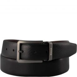 BOGGI MILANO Gürtel BO21A0506/01 Wendegürtel, Schwarz-braun, Breite ca. 3,5 cm, Schwarz