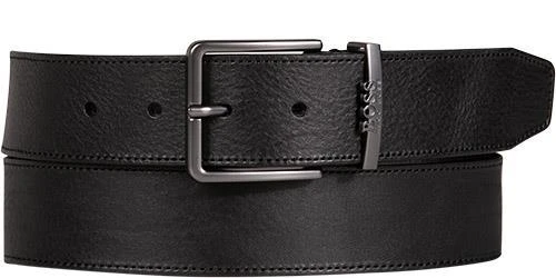 BOSS Gürtel Ther-Logo 50466515/001 Schwarz, Breite ca. 3,5 cm – Bild 2