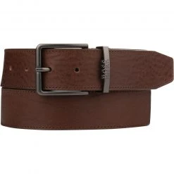 BOSS Gürtel Ther-Logo 50466515/202 Mittelbraun, Ca. 3,5 cm, Dunkelbraun