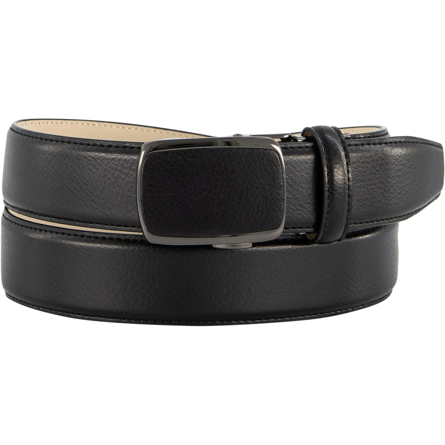 Anthoni Crown Gürtel schwarz 30T10 Breite ca. 3,5 cm