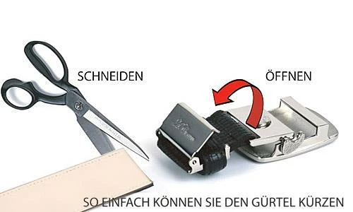 Anthoni Crown Gürtel schwarz 30T10 Breite ca. 3,5 cm – Bild 3