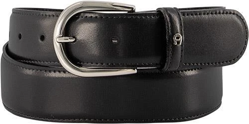 AIGNER Business Gürtel 126371/0002 Schwarz, Breite ca. 3,5 cm, Black – Bild 2