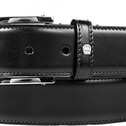AIGNER Business Gürtel 126446/0002 Schwarz, Breite ca. 3,5 cm, Black