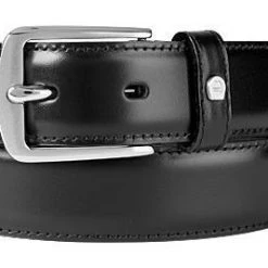 AIGNER Business Gürtel 124/0002 Schwarz, Breite ca. 3 cm, Black